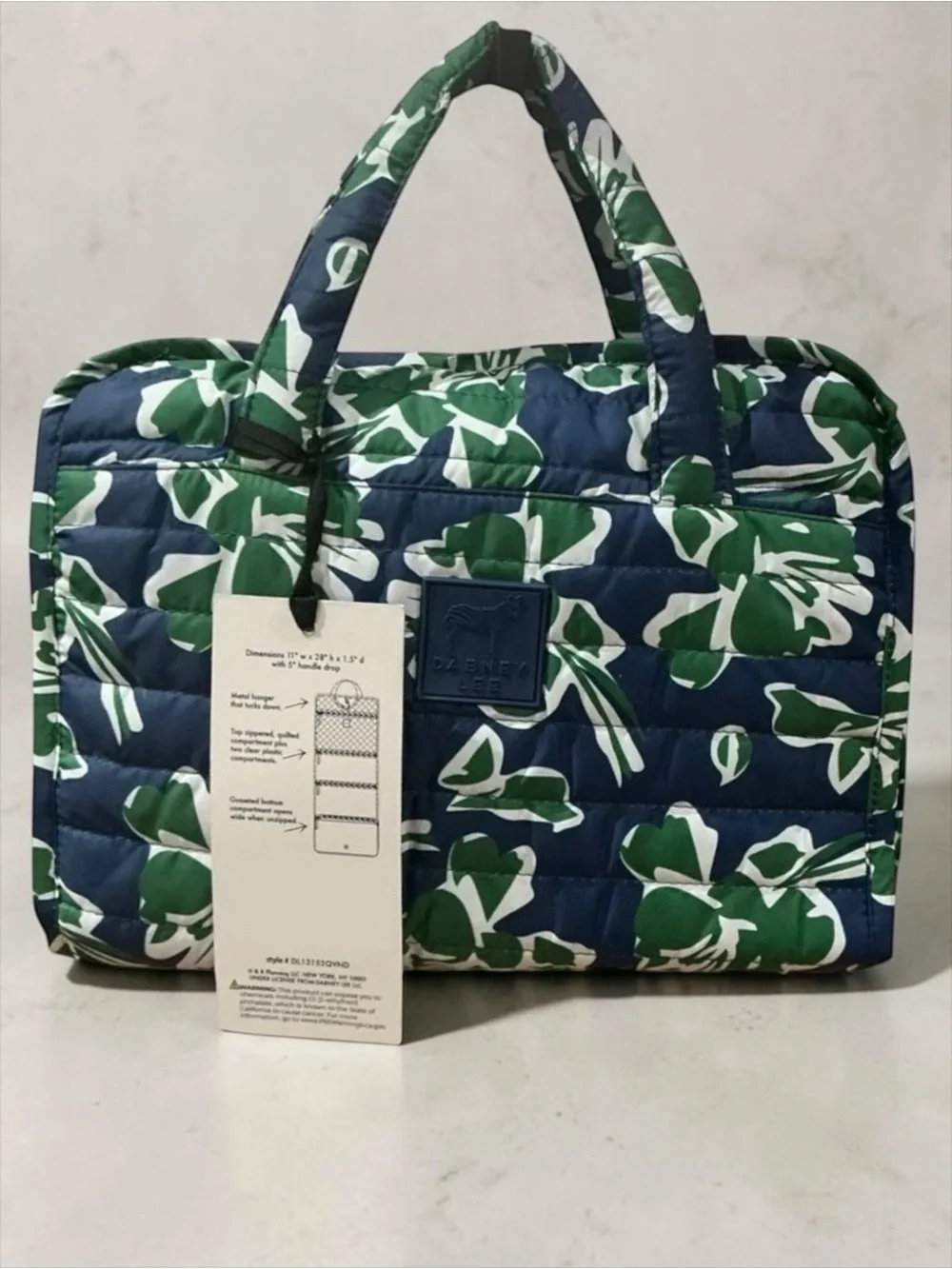Dabney Lee Puffy Hanging Valet Organizer Makeup Bag